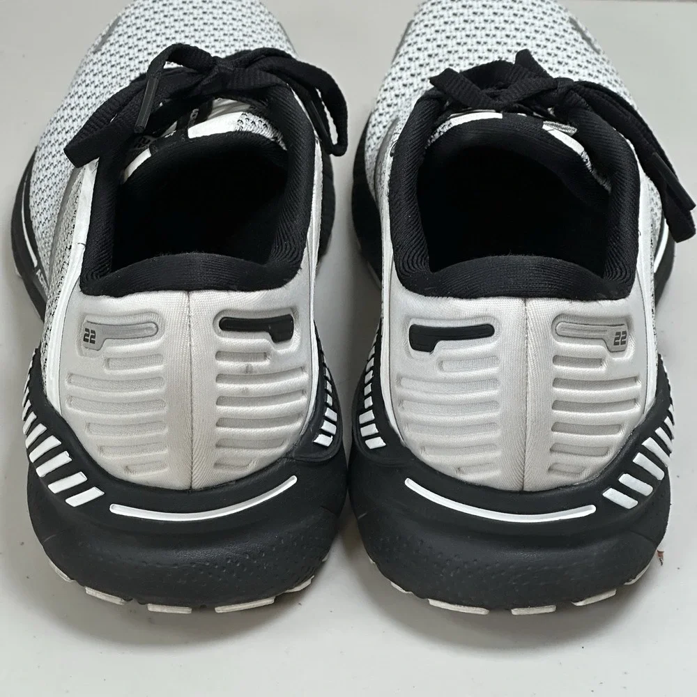 Brooks Adrenaline GTS 22 Womens Size 7.5 Running Shoes White Black 1203531B135 - Picture 14 of 16